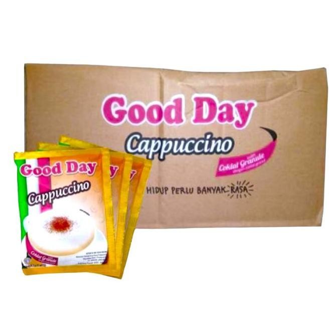 

Grosir 1 Dus Good Day Cappuccino 25 Gram With Chocoa Granule Isi 12 Renceng Coffee Susu Cokelat Instan Kopi Minuman Chocolate Bubuk