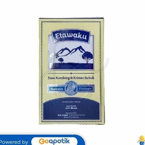 

Murah Etawaku Platinum Susu Kambing & Krimer Bubuk 200 Gram Box