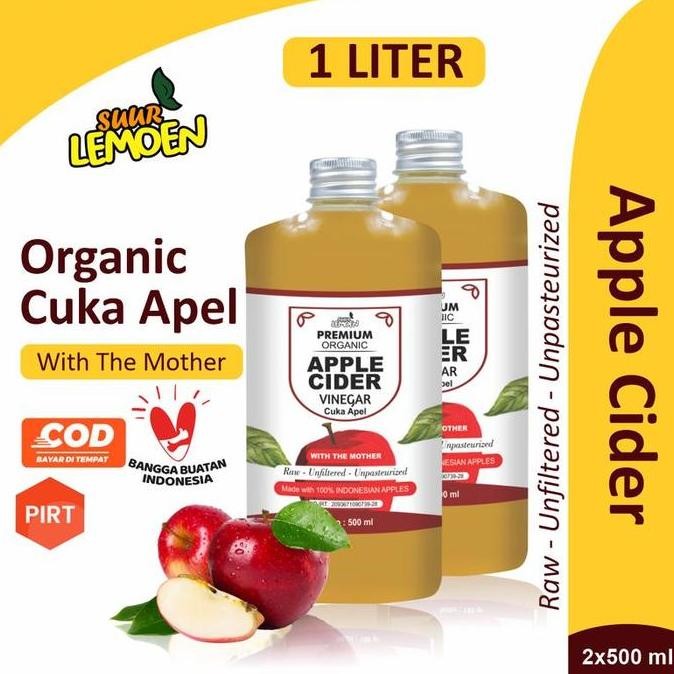 

Sale Suur Lemoen Cuka Apel Apple Cider Vinegar 1 Liter Cuka Apel Organik With The Mother - Suur Lemoen Jakarta