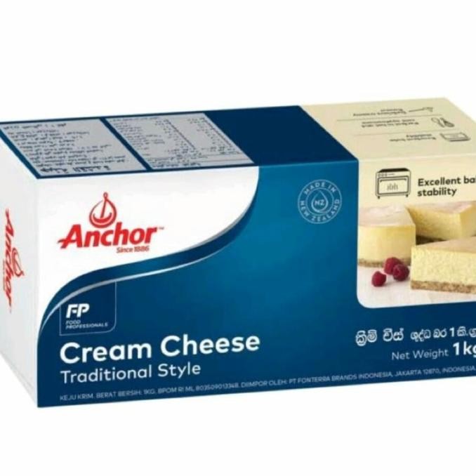 

Promo Cream Cheese Anchor 1 Kg / Keju Krim