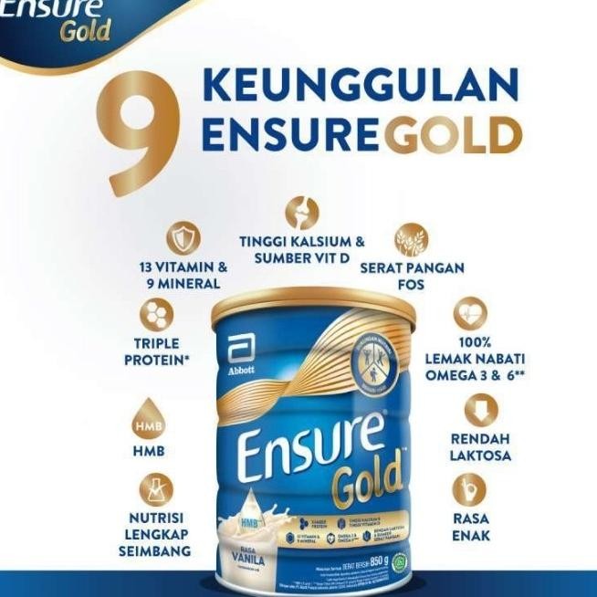 

Murah Susu Ensure Gold 850 Gr Gram