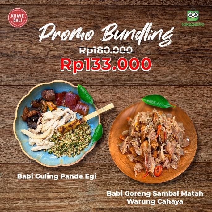 

Murah Promo Bigul Pande Egi & Babi Goreng Sambal Matah Warung Cahaya - Krave