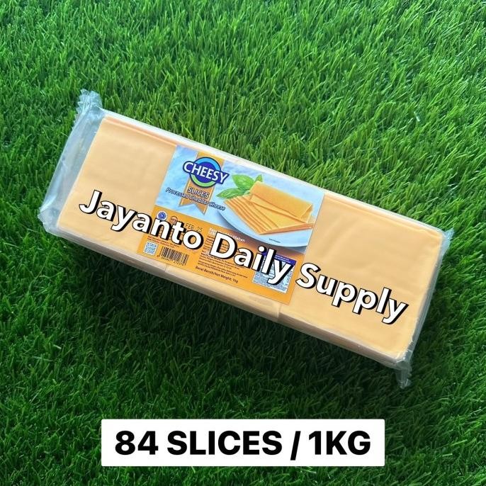 

Promo Red Orange Cheddar Cheese 84 Slices Burger Cheesy 1Kg - 100% Halal