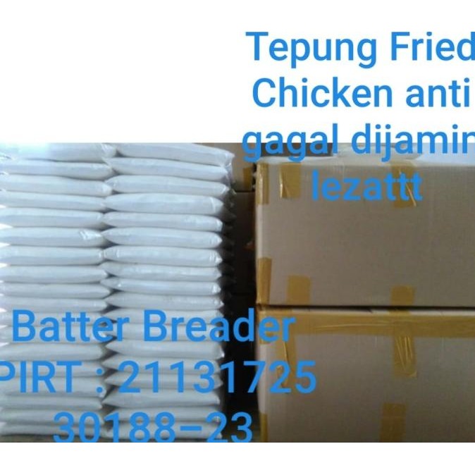 

Promo Batter Breader Mix 2,5Kg/Halal-Tepung Kentucky Siap Pakai