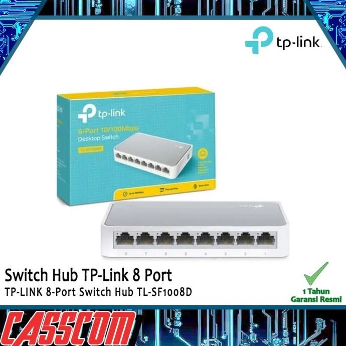 Tp-Link 8-Port Switch Hub Tl-Sf1008D Sf 1008 D 1008D Co