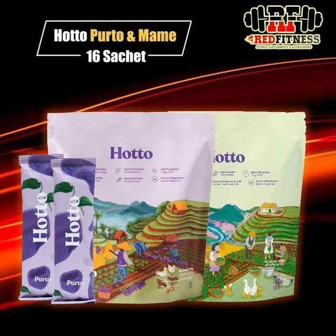 

Hotto Purto & Mame (Pouch 16 Sachet / 12 Sachet / Eceran) Minuman Tinggi Serat Multigrain 480gr / Oat Meal Replacement