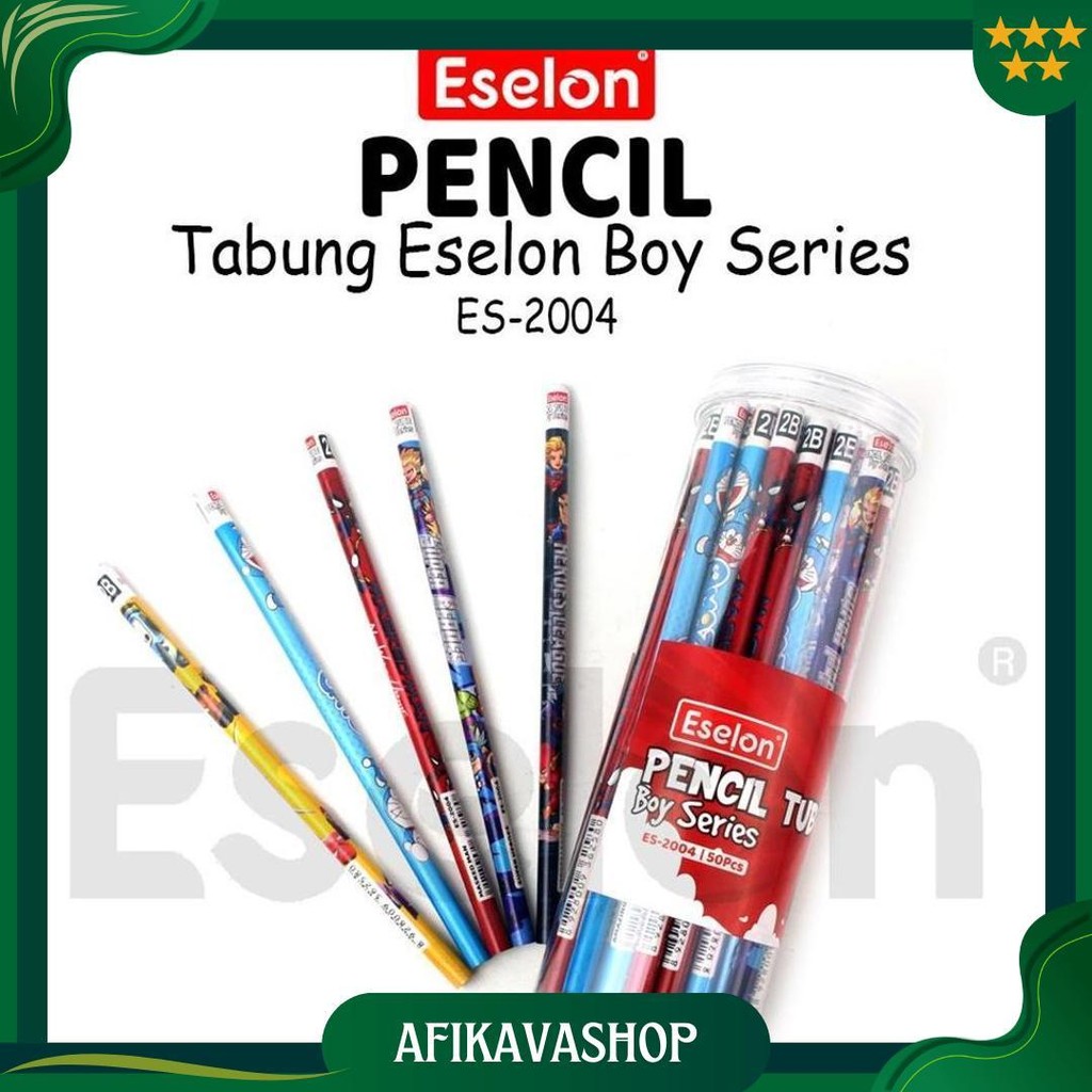 

50Pcs Pensil Karakter Eselon / 1 Tabung Pensil 2B Karakter Sale