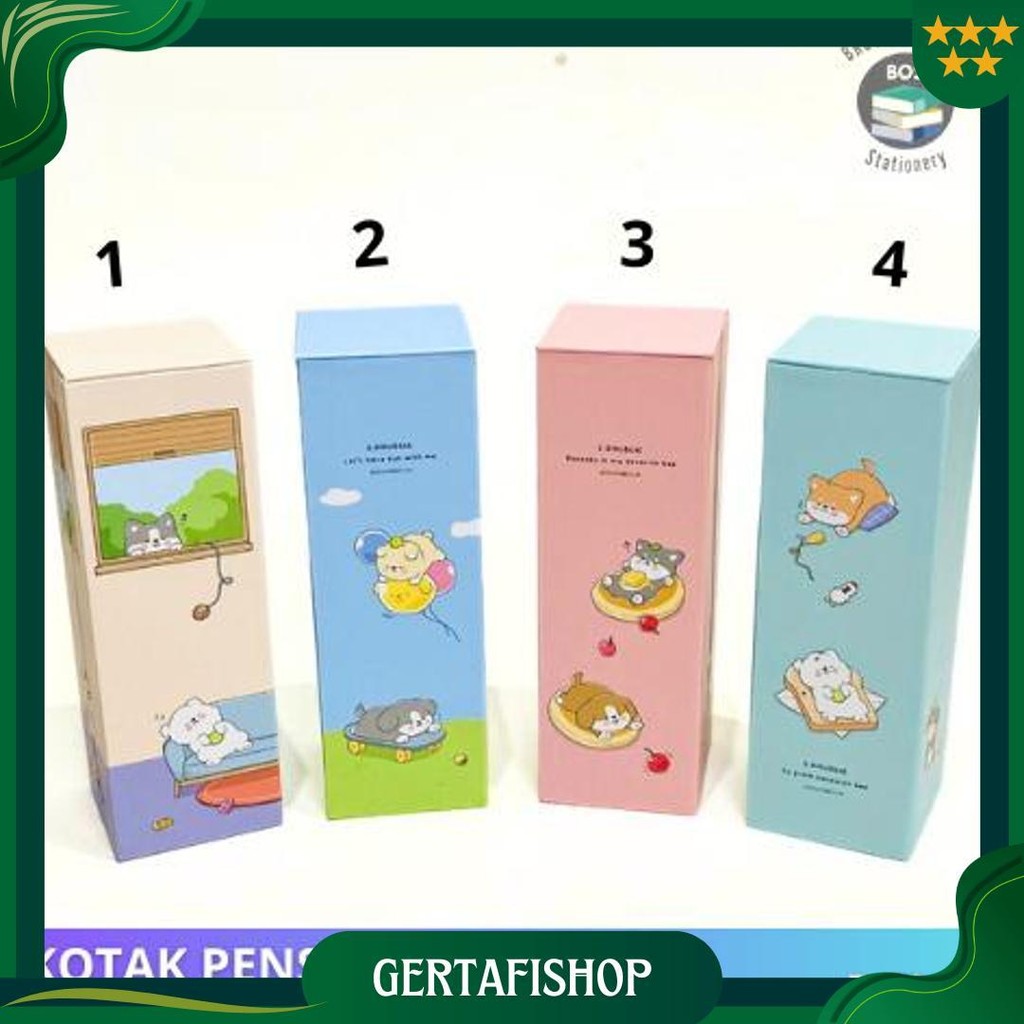 

Bos Kotak Pensil Karton Berdiri/Tempat Pensil Organizer/Pencil Case Gratis Ongkir