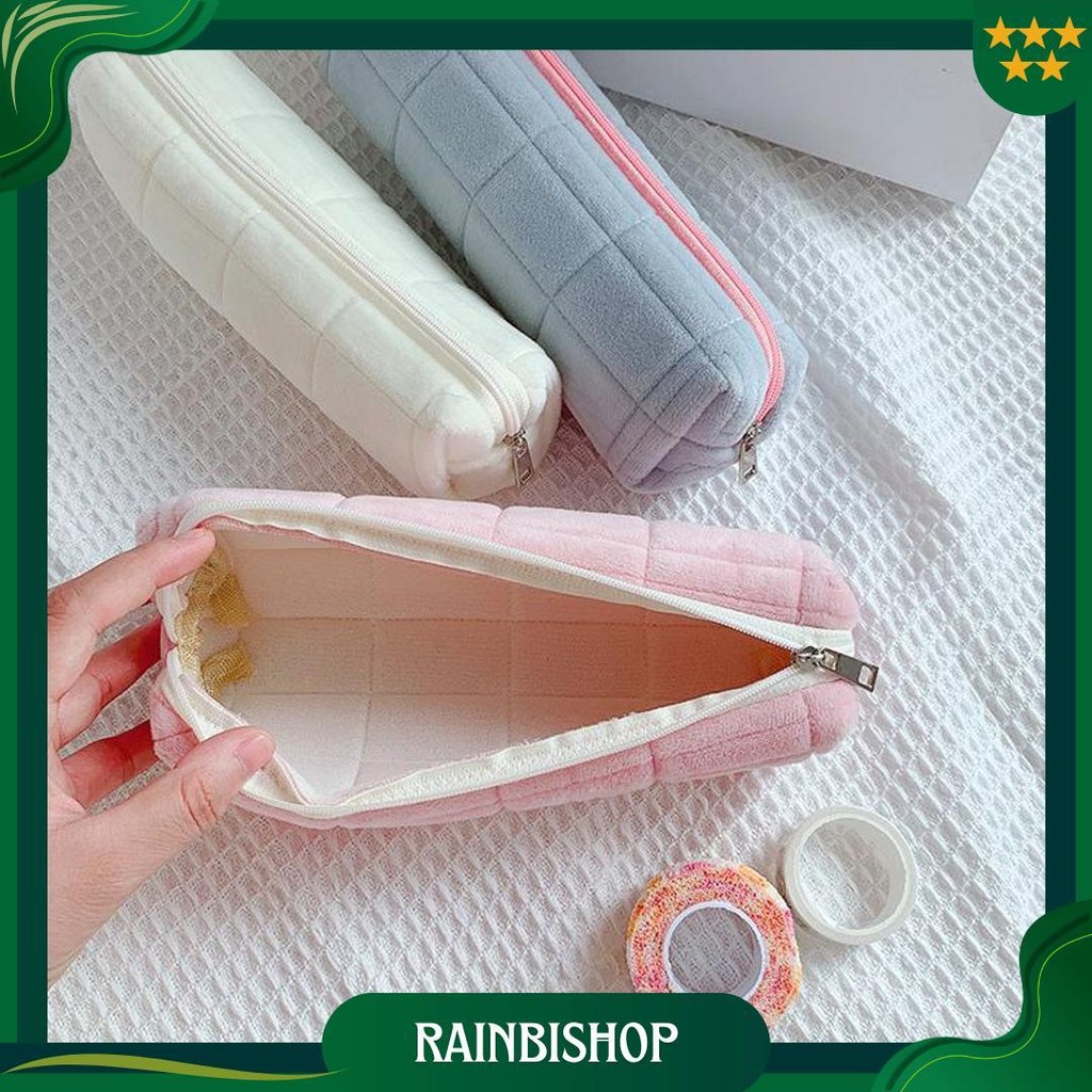 

Murmure | Pencil Case Tempat Pensil Pouch Make Up Tas Muji Style Tas Pena Pulpen Besar Cod