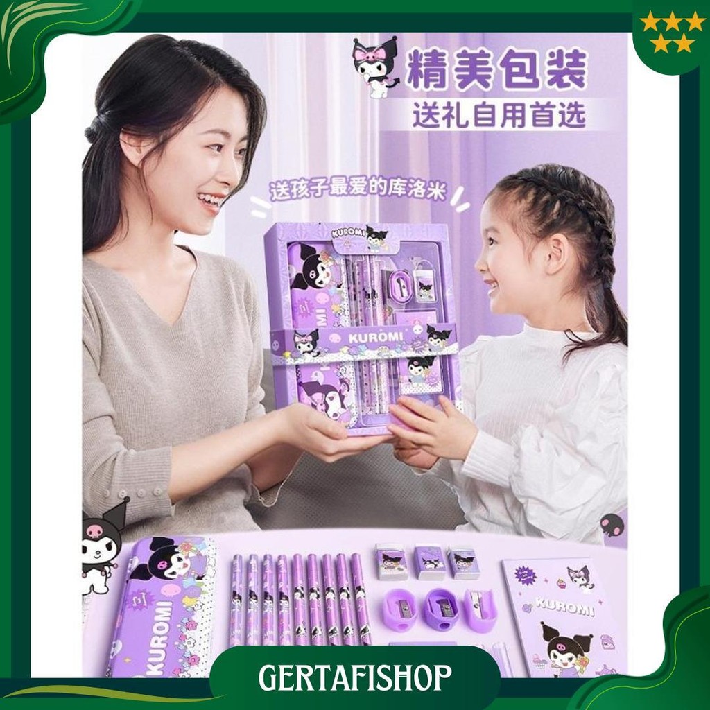 

Kotak Pensil Anak Set 7 In 1 Stationery Hadiah Anak Sanrio Alat Tulis Set Kuromi My Melody Cinnamoroll 1821 Promo 4.4