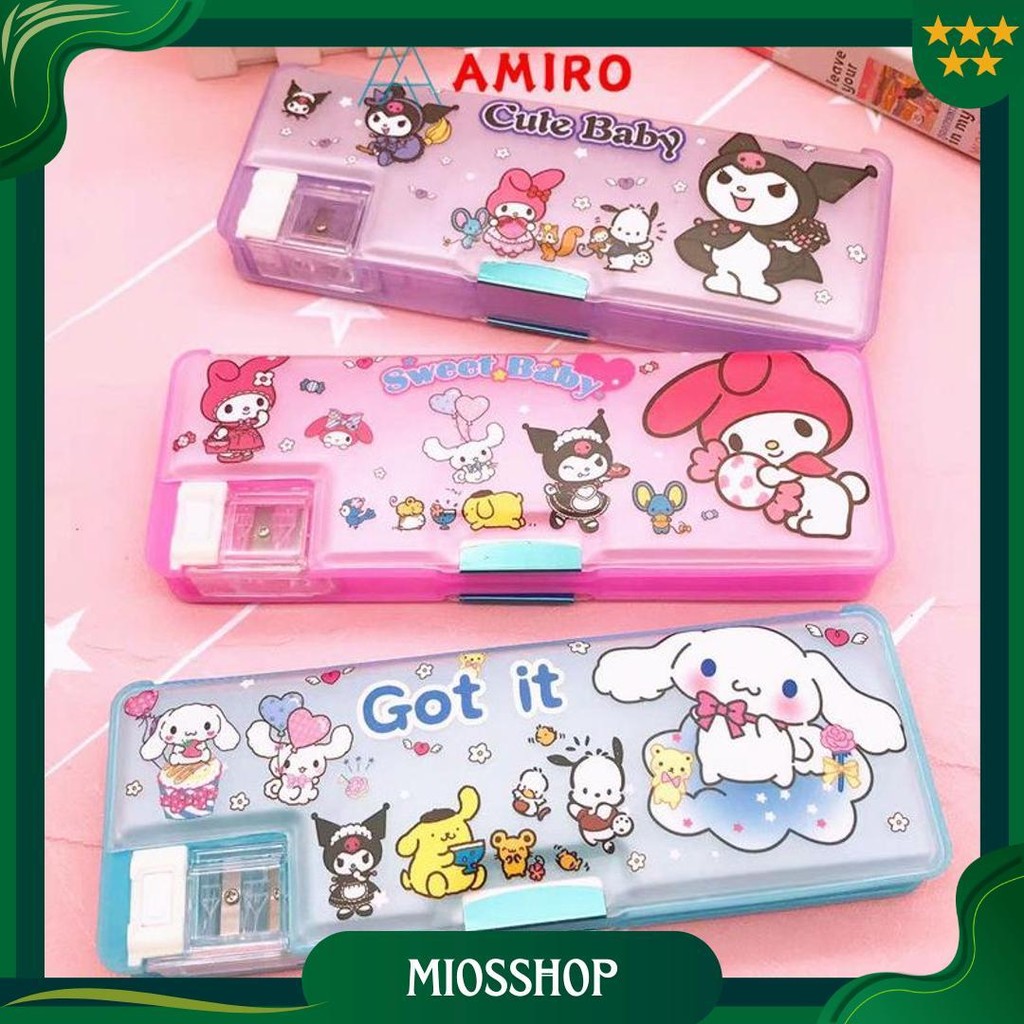 

Kotak Pensil Magnet Karakter 2 Sisi / Tempat Pensil Magnet Karakter Dengan Rautan Mini / Pensil Case Sanrio Kuromi Melody Promo Puncak