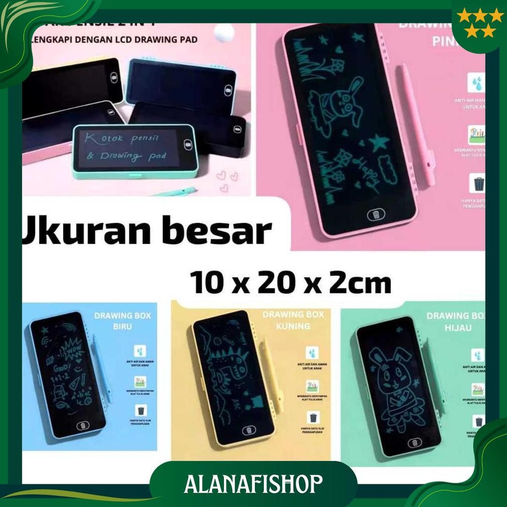 

Ab121 Kotak Pensil Case Besar Lcd Writing Drawing Box Case Ukuran Besar Pencil Drawing Pad Edukasi 2In1 Sale