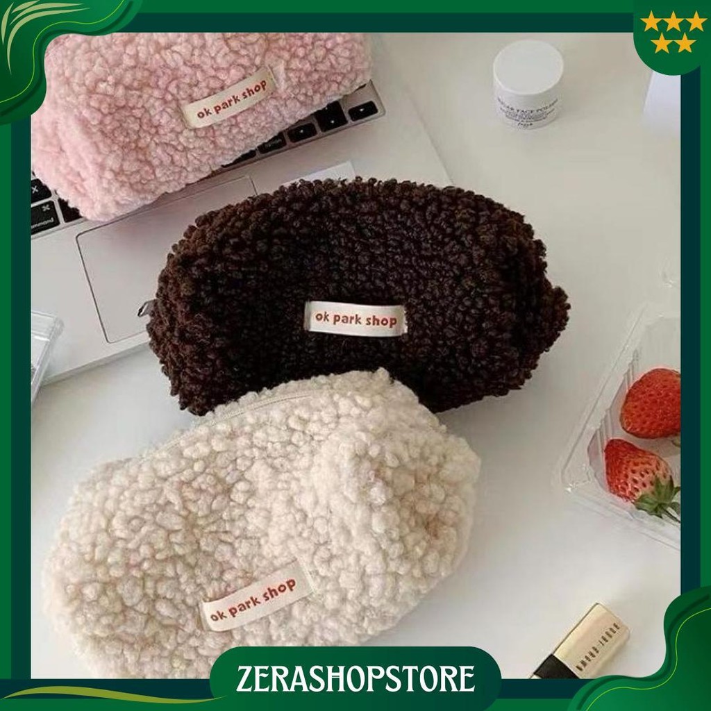 

[ Ready Stock Stc #3 ] Kotak Pensil Wadah Pensil Wol Bulu Domba Sintetis Lembut Fluffy Pencil Case Aesthetic Pouch Makeup Gaya Pelajar Remaja Cewek Korea Kawaii Kiyowo Cute Viral Impor Alat Tulis Besar Lucu Fancy Unik Murah Tas Tempat Alat Tulis Jumbo