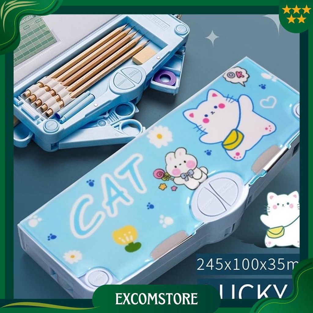 

CodTempat Pensil Multifungsi Untuk Siswa Sekolah Dasar, Anak-Anak, Taman Kanak-Kanak, Kapasitas Besar, Tempat Pensil Sederhana Ori