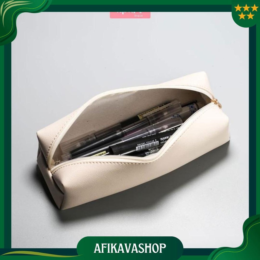 

Tempat Pensil Bahan Kulit/ Pencil Case Korean Style Aesthetic Cod