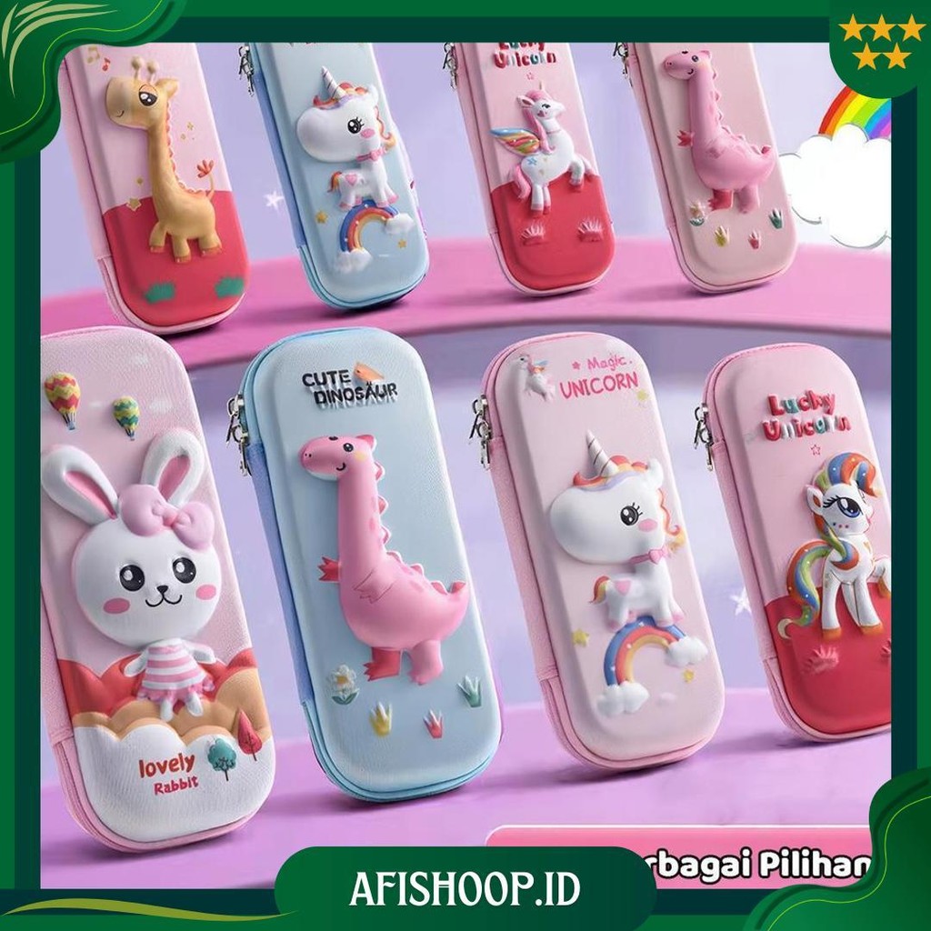 

Taiyo Tempat Pensil Anak 3D Karakter Kotak Pensil Sekolah Gambar Timbul Eva Anti Air Pencil Case Ori