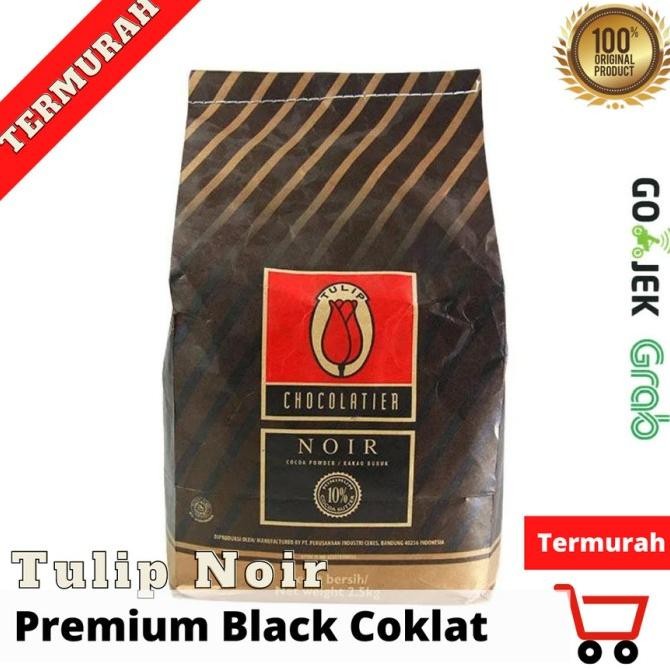 

Grosir Tulip Noir Cocoa Powder 2,5Kg Sak Cokelat Bubuk Hitam Gurih Purecocoa