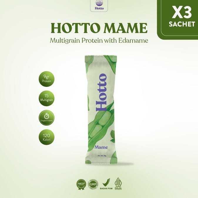 

Hotto Mame Protein Multigrain with EDAMAME - 3 SACHET