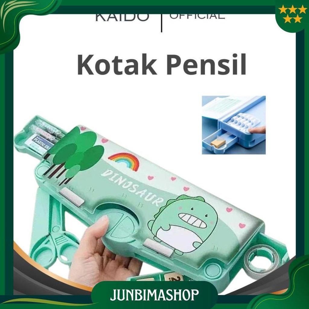 

Kotak Pensil Multifungsi Lengkap Peruncing Gunting Isolasi Penghapus Penggaris Tempat Pensil Karakter Kotak Pensil Anak Lucu Promo