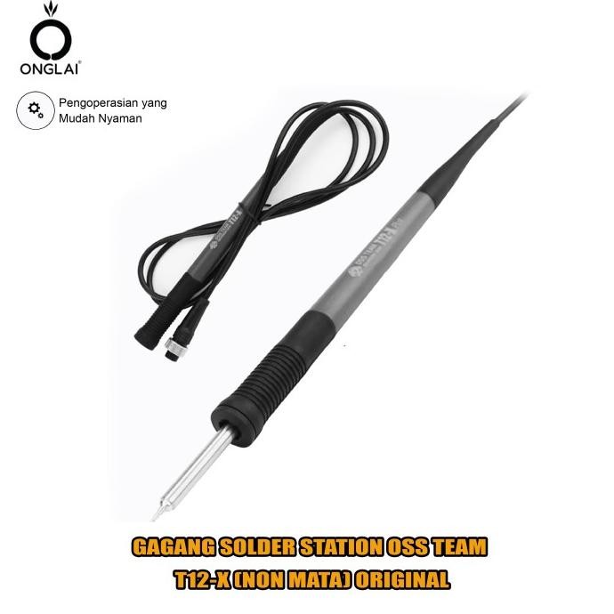 Promo Gagang Solder Station Oss Team T12-X Non Mata - Gagang Soldering Station T12 Tidak Termasuk Ma