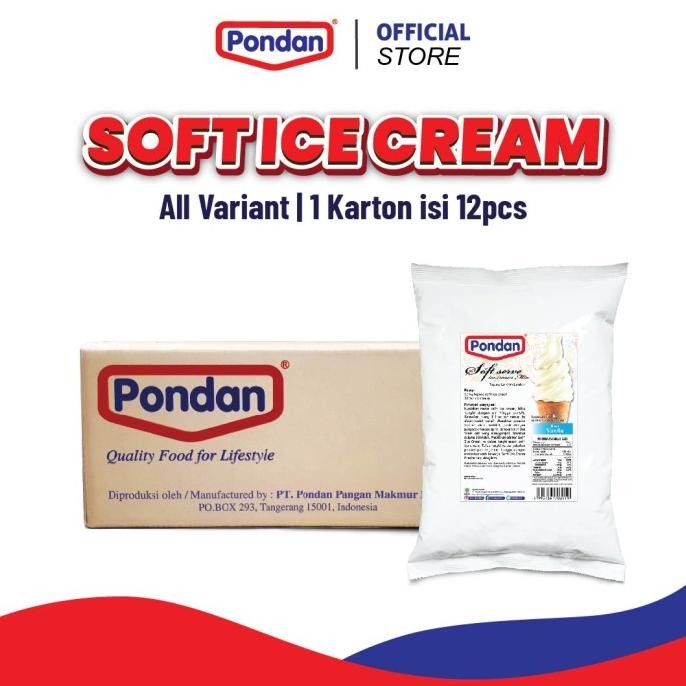 

Grosir Pondan Soft Ice Cream 1.1 Kg (1 Karton)