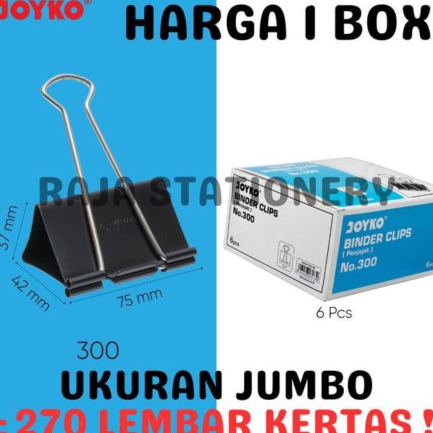 

Joyo Binder Clip 300 75Mm Bear Jumbo Lip Jepit Erta Bear No.300