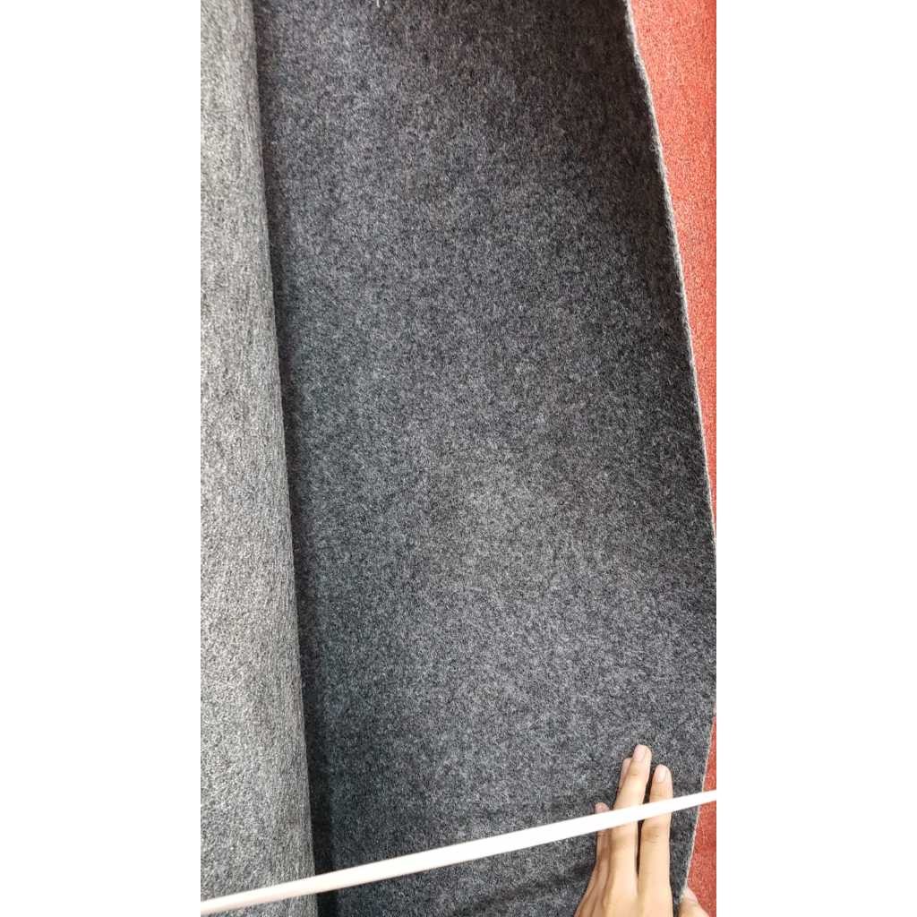 Bergaransi Jual Tikar Karpet Lantai Dekora Panggung Bulu Bludru Polos Meteran Tebal Lebar 2M Murah