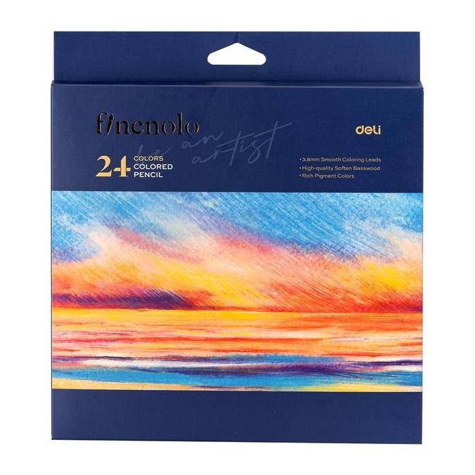 

Deli Finenolo Pensil Warna Premium / Colored Pencil 3.8mm Lead Warna Sangat Terang EC131 Kayu Stationery