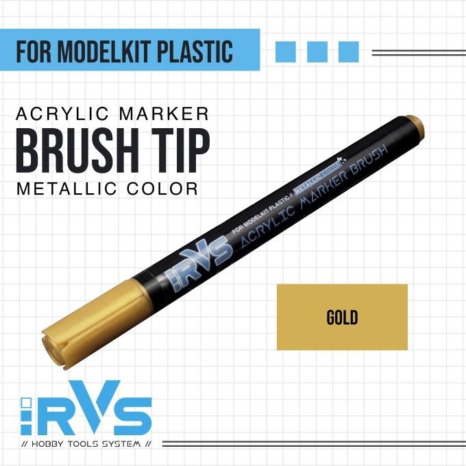 

Soft tipped marker acrylic metallic color - gundam marker - Gold