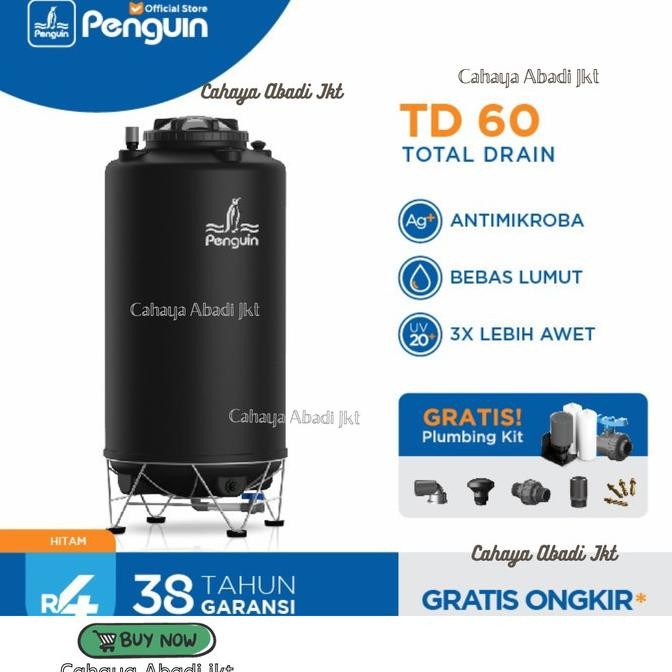 Penguin Tangki | Toren Td60 | Tandon Air Td 60 600 Liter New Stok