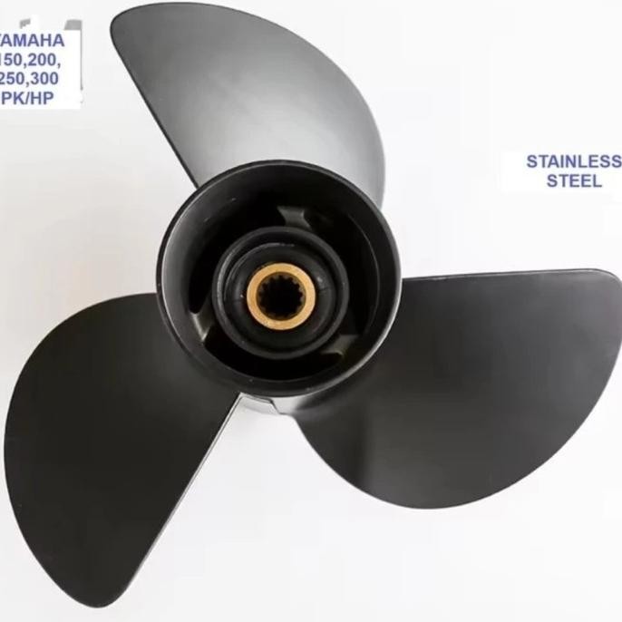 Propeller Stainless Steel 15 1/2 X 17 6G5-45970-01 Yamaha 150, 200, 225, 250, 300 Pk Hp Baling Kipas