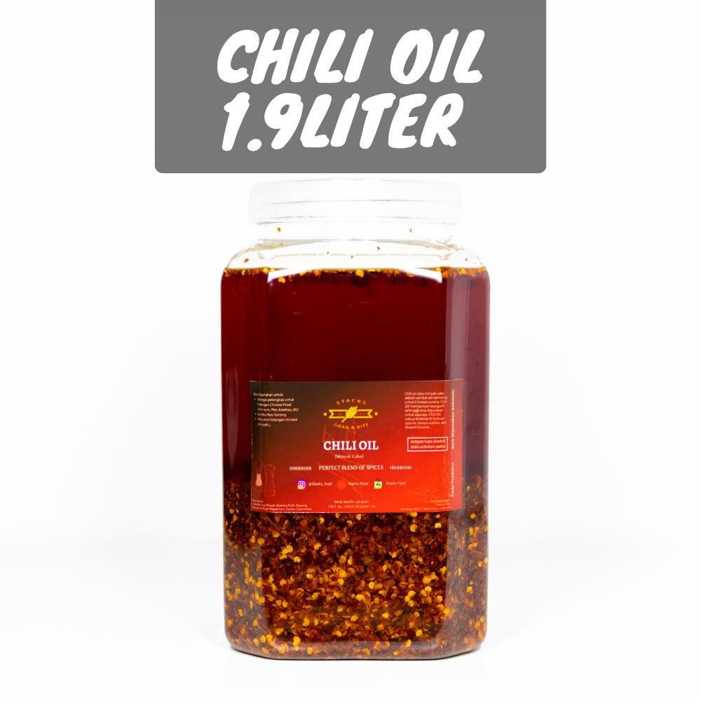 

Chili Oil Szechuan By Stacks Food 1.9Liter (1900Ml) New Best Quality Asli 100% Original