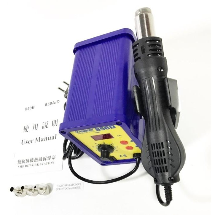 Youkiloon 858 D Original Blower Heat Gun Solder Uap Original Dan Terpercaya