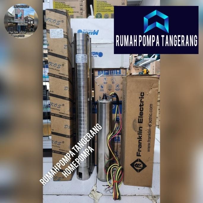 Pompa Satelit Franklin 3Hp 3Phase 4Inch Bare Pump Drakos 4Dfs3/33 New Stok