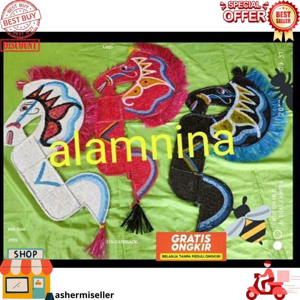 [Promo] Kuda Lumping Jaranan Bambu Rambut Rafia