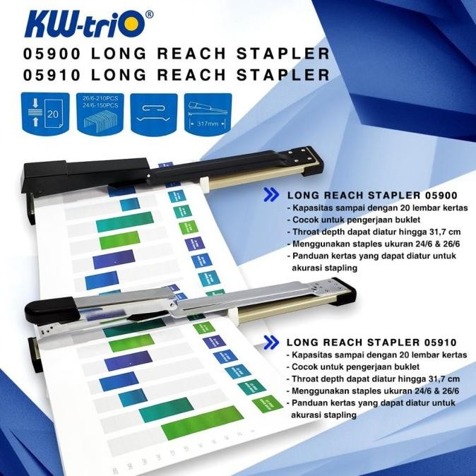 

STAPLER BESAR / LONG REACH STAPLER KW TRIO 5900 ORIGINAL DAN TERPERCAYA