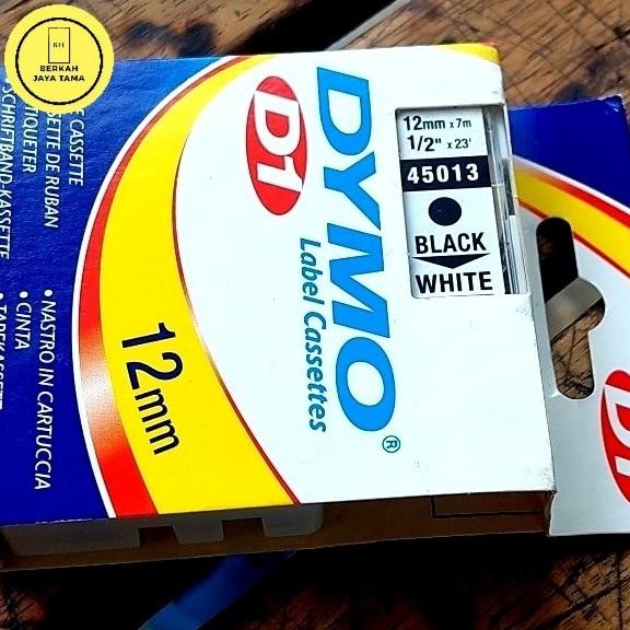 

Dymo Label Cassettes12Mm Black White 12Mmx7M/ 1/223 45013 Asli Co