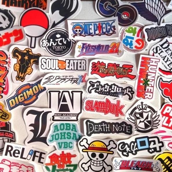 

Stiker Sticker Logo Anime Paketan Sudah Cutting murah