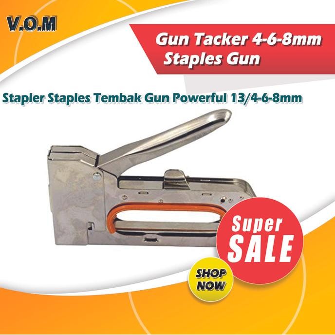 

VOM Stapler Staples GunTembak Jok Kulit Motor / Gun Tacker 4-6-8mm 066 RESTOCK!