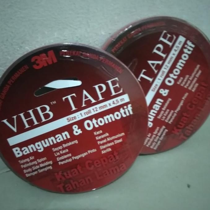 

double tape orgional 3M VHB 12Mm super lengket kuat murah