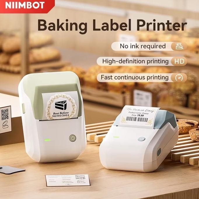 Niimbot B1 Mesin Label Stiker Berperekat Printer Termal Portabel Mesin Label Printer Saku Bluetooth 