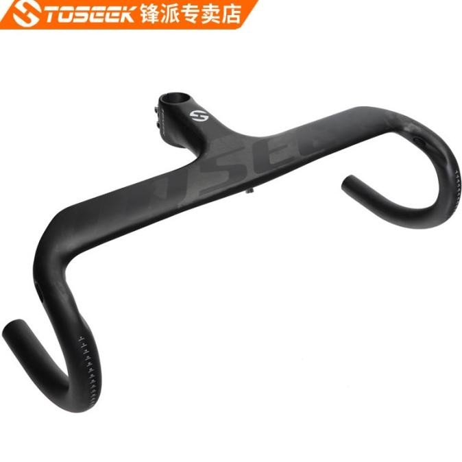 HOT SALE Integrated TOSEEK Carbon Dropbar Handlebar Stang Roadbike