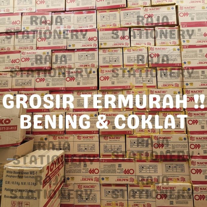

LAKBAN NACHI 2 INCH 100 YARD 48MM OPP BENING COKLAT TAPE 1 DUS 72 ROLL murah