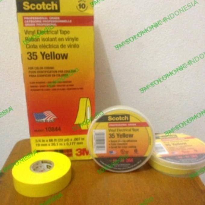 

Isolasi 3M Scotch 35 yellow original termurah murah