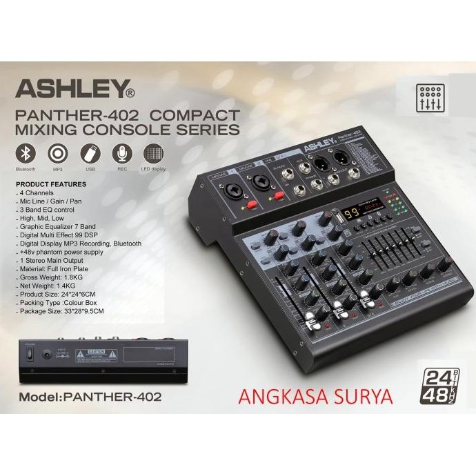 Mixer  Ashley Panther 402 Original/ Mixer Audio Ashley Panther402 / Mixer Mini Ashley Co
