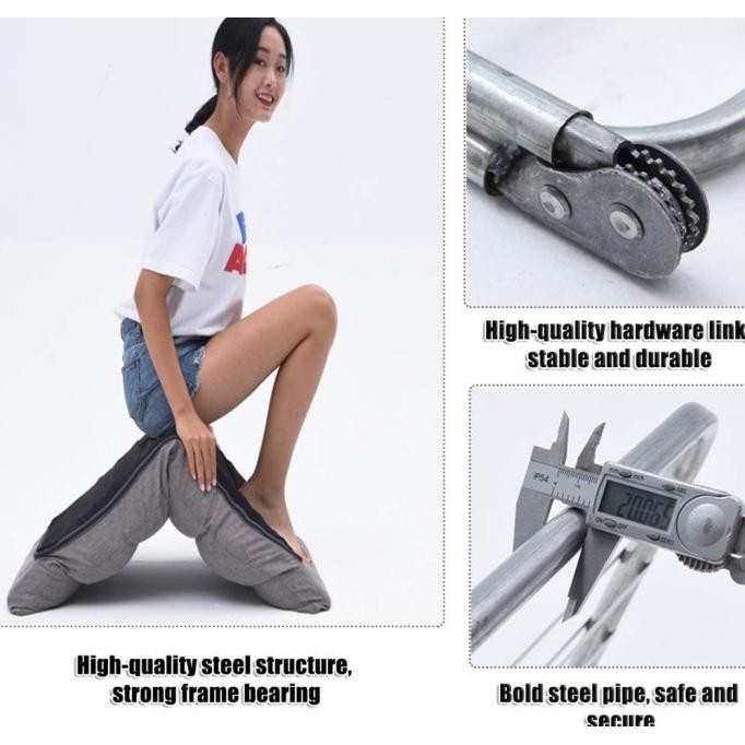 Kursi Lipat Santai Lesehan Sandaran Sofa + Bantal - Bean Bag Kursi Sofa Malas Dengan Bantal TRM