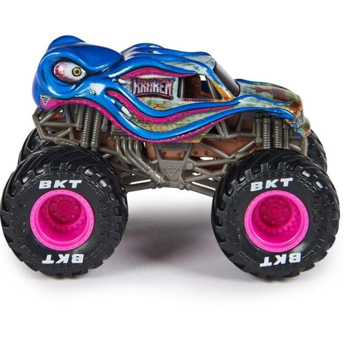 Grosir Monster Jam Official Kraken Monster Truck 1:64 Scale Die-Cast Vehicle