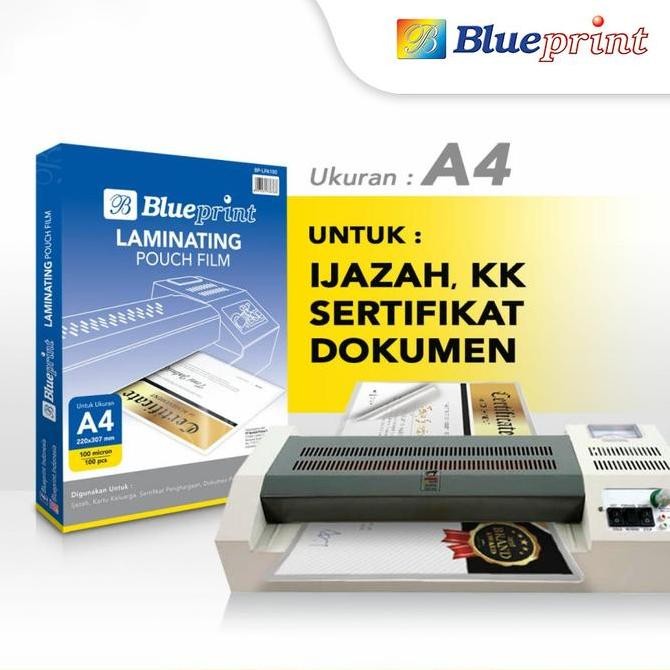 

Plastik Laminating Film BLUEPRINT / Laminating Film 100 Micron - A4