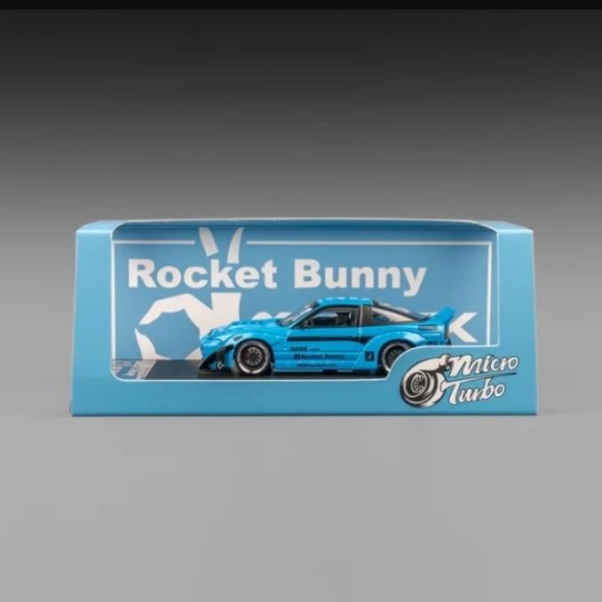 Sale Micro Turbo 1/64 Honda 180Sx Rocket Bunny Metallic Blue