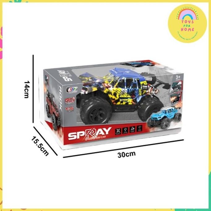 Murah Mainan Mobil Remote Control Spray Car / Rc Rook Spray Car Baterai Toysforhome Roda